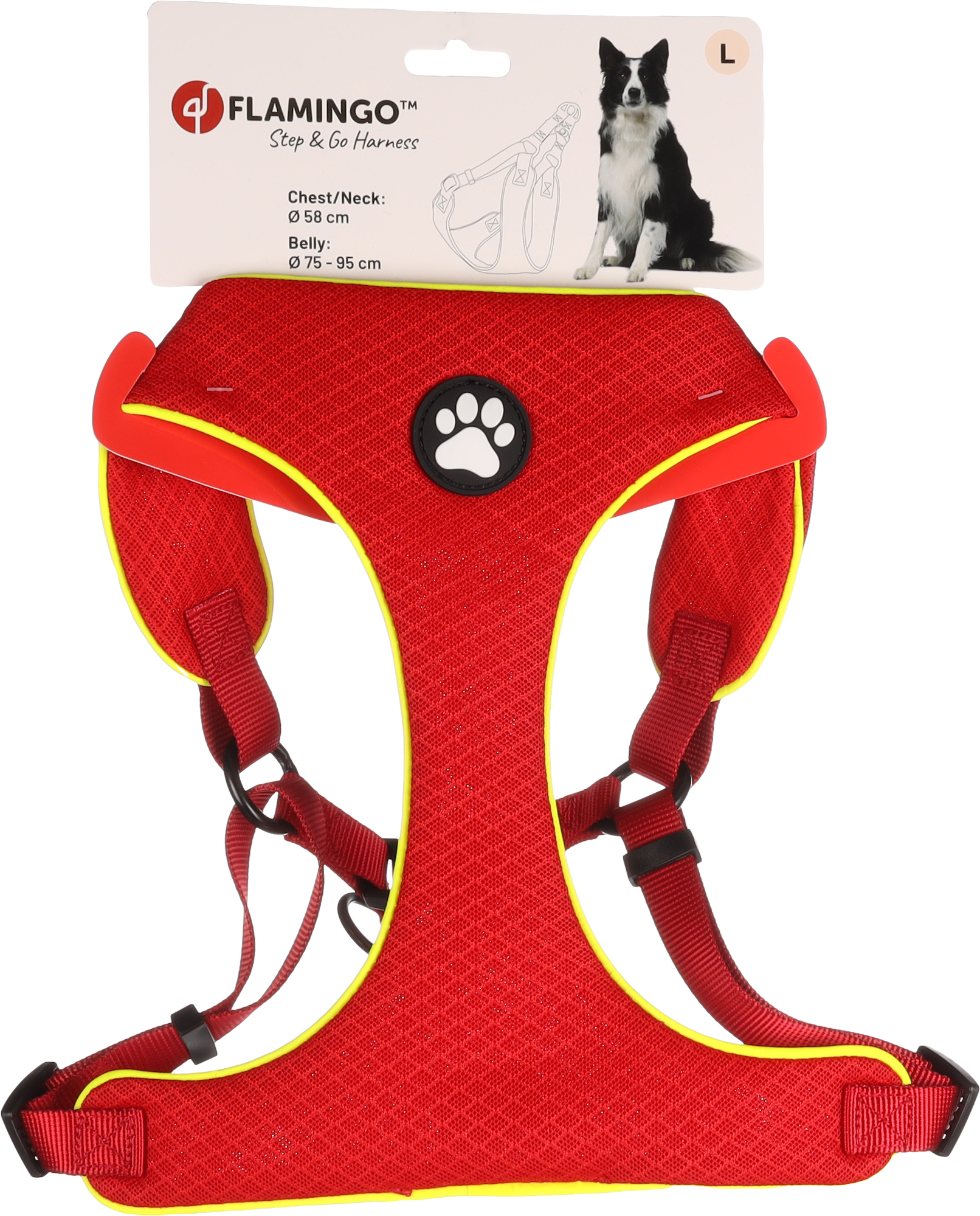 Flamingo Geschirr  Step&Go Tasha Rot