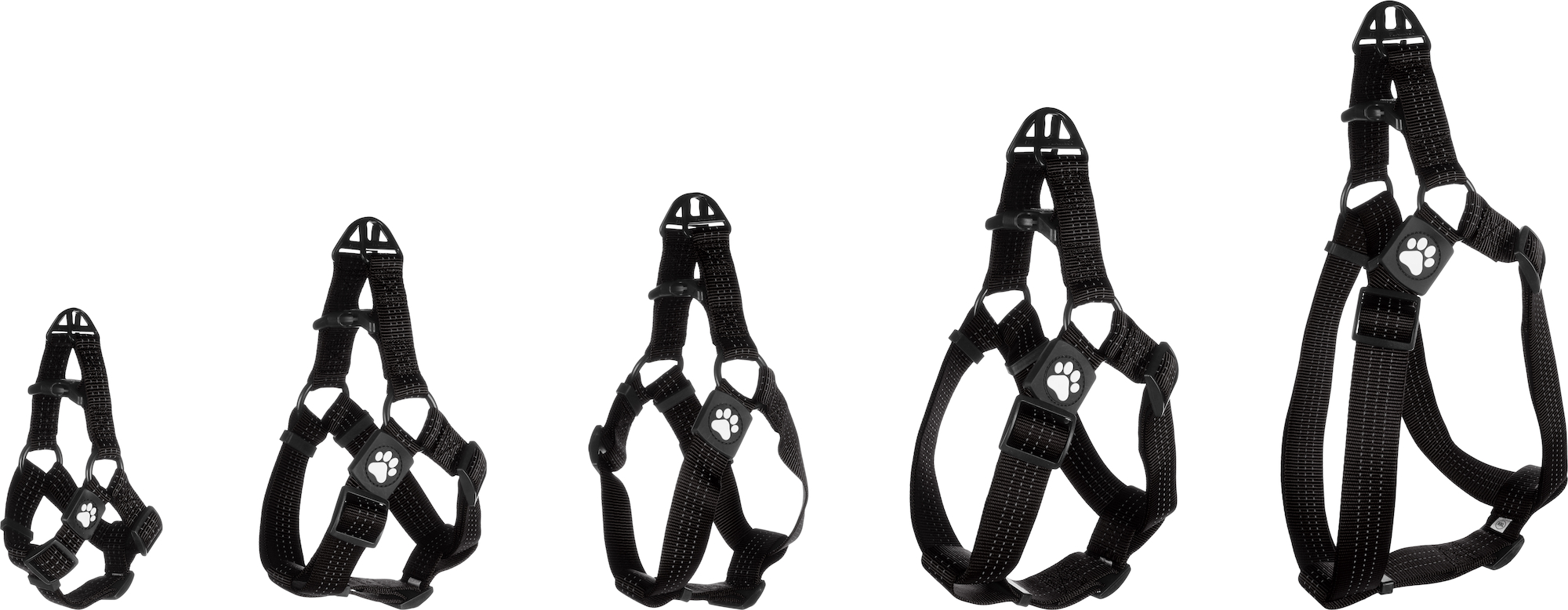 Flamingo Harnas Step&Go Zorba Zwart