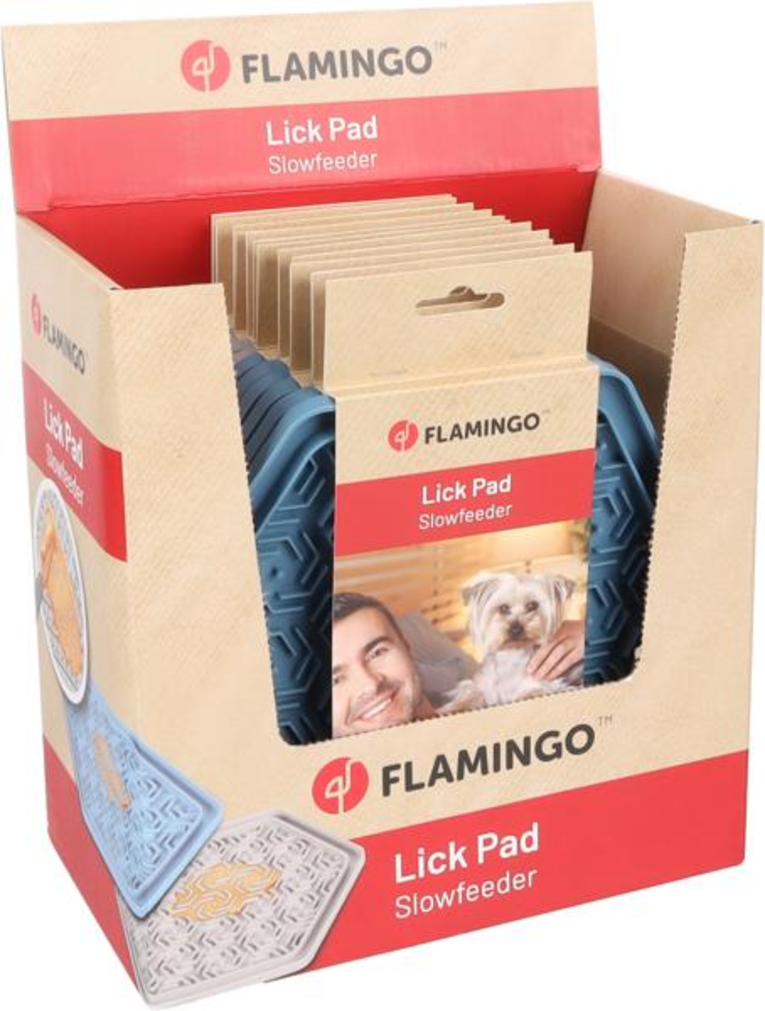 Flamingo Lick pad Jelly Hexagon Multiple colours