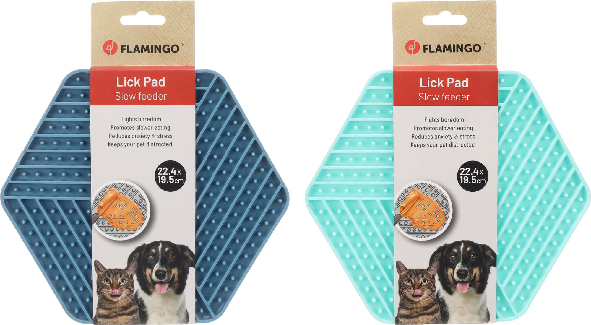 Flamingo Lick pad Leki Hexagon Multiple colours