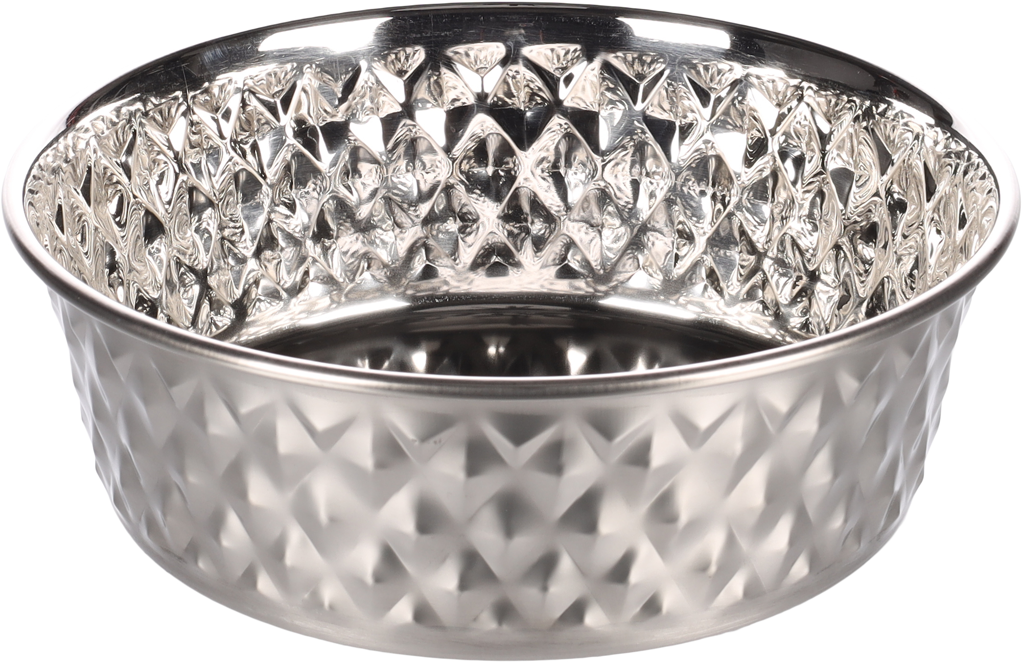 Flamingo Gamelle pour la nourriture et l'eau Diami Rond Argent