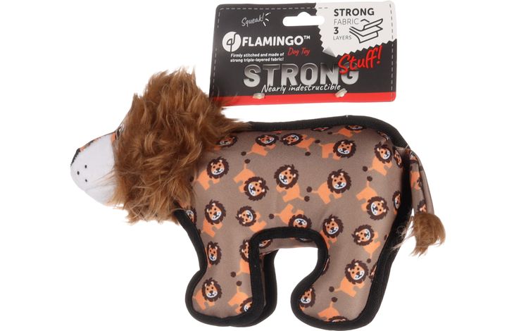 Flamingo Toy Strong Stuff Lion Brown