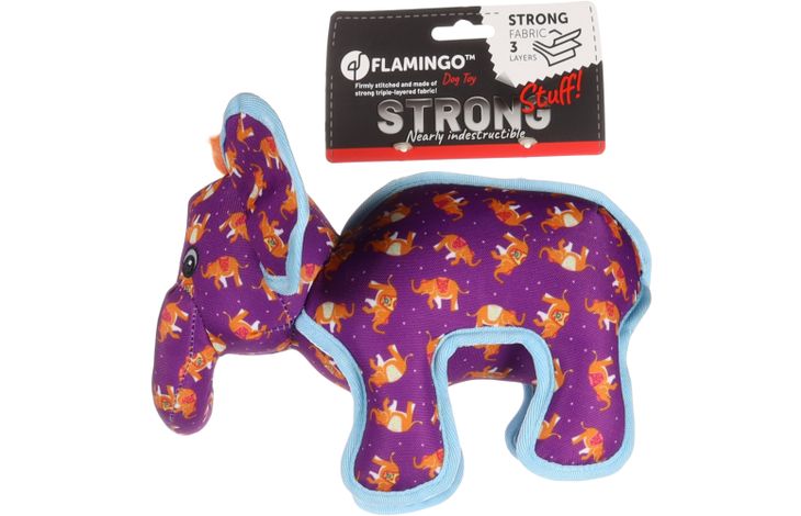 Flamingo Toy Strong Stuff Elephant Purple