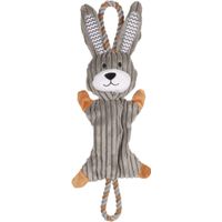 Flamingo Jouet Gommy Lapin avec corde Gris
