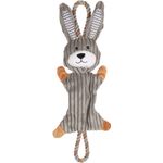 Toy Gommy Rabbit With rope Grey