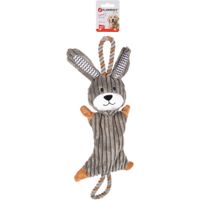 Flamingo Jouet Gommy Lapin avec corde Gris