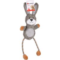 Flamingo Jouet Gommy Lapin avec corde Gris