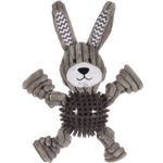 Toy Gommy Rabbit with ball Grey