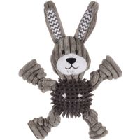 Flamingo Jouet Gommy Lapin avec balle Gris