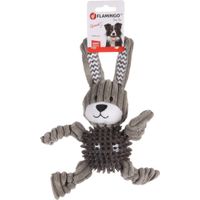 Flamingo Jouet Gommy Lapin avec balle Gris