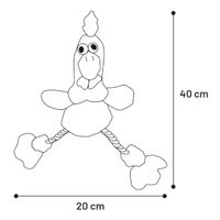 Flamingo Toy Malita Rooster with rope Mix