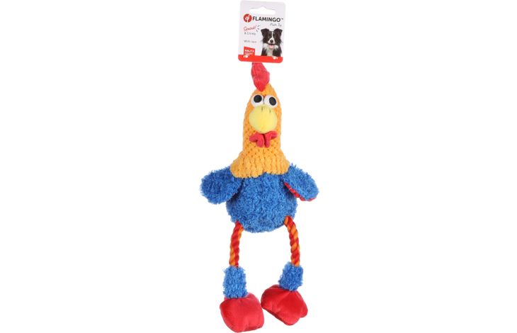Flamingo Toy Malita Rooster with rope Mix