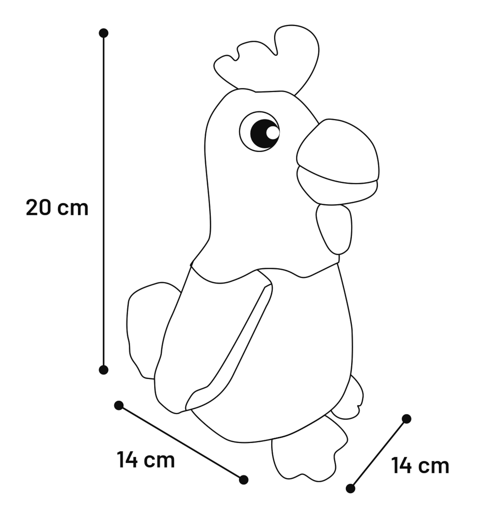 Flamingo Jouet Malita Coq Mélange