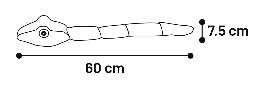 Flamingo Jouet Monsjo Serpent avec corde Fuchsia