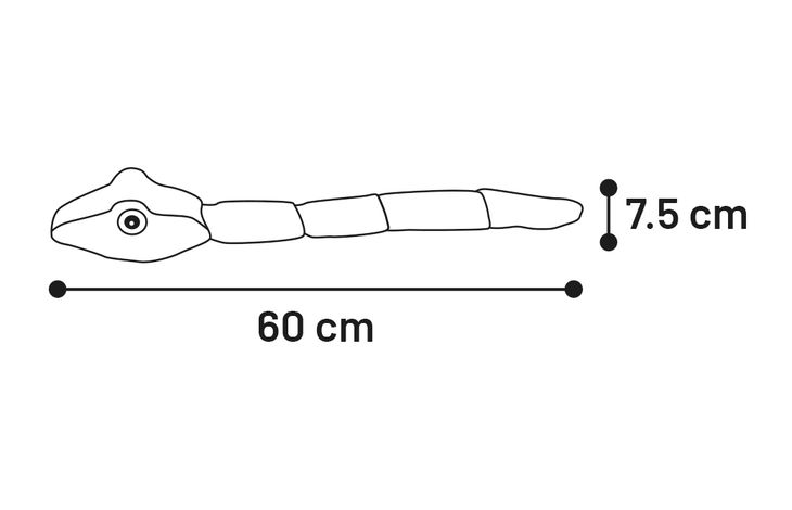 Flamingo Jouet Monsjo Serpent avec corde Fuchsia
