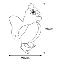 Flamingo Toy Paloma Rooster Dark brown