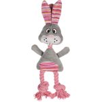 Toy Pieno Rabbit with rope Grey