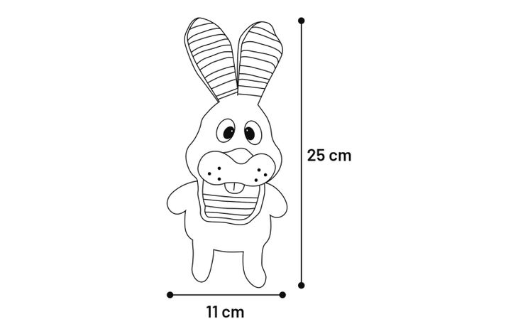 Flamingo Giocattolo Pieno Coniglio Grigio