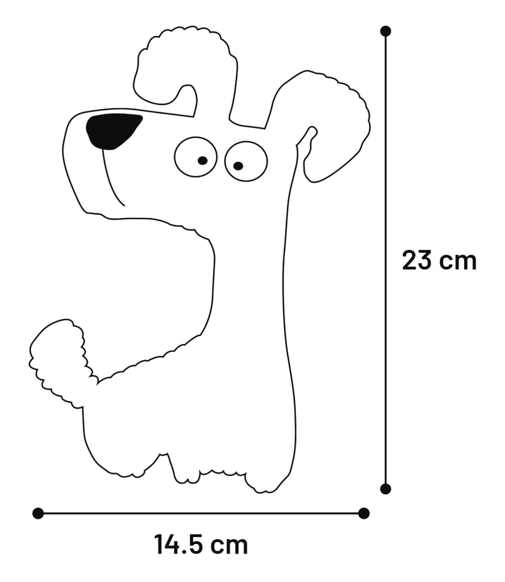 Flamingo Speelgoed Pebbles Hond Blauw