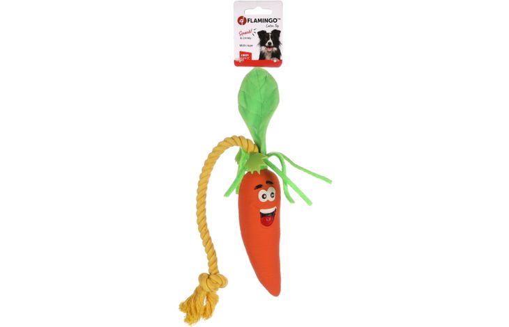 Flamingo Toy Xibor Carrot with rope Orange