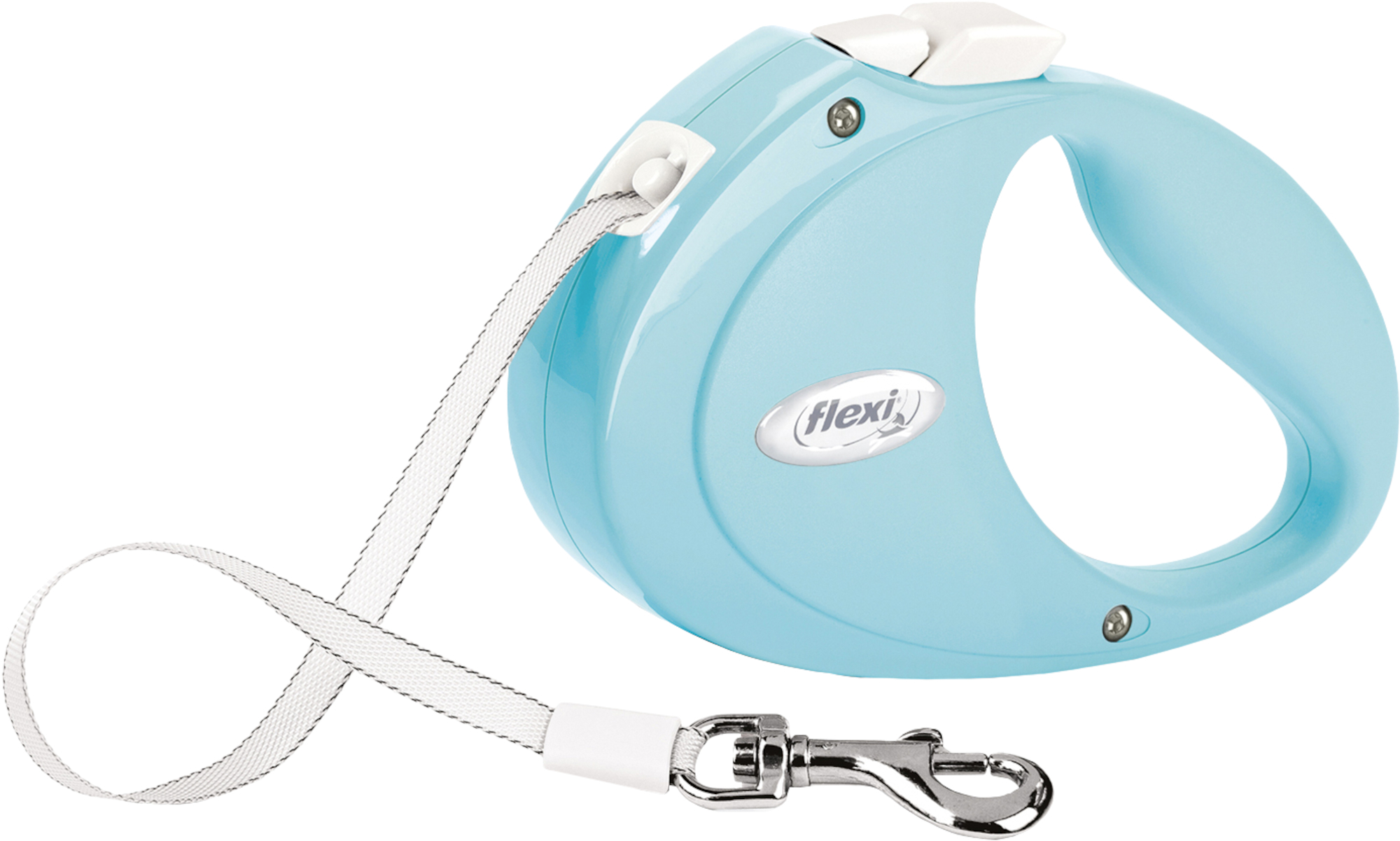 Flexi Retractable leash Puppy Tape Light blue | 521932 | Flamingo
