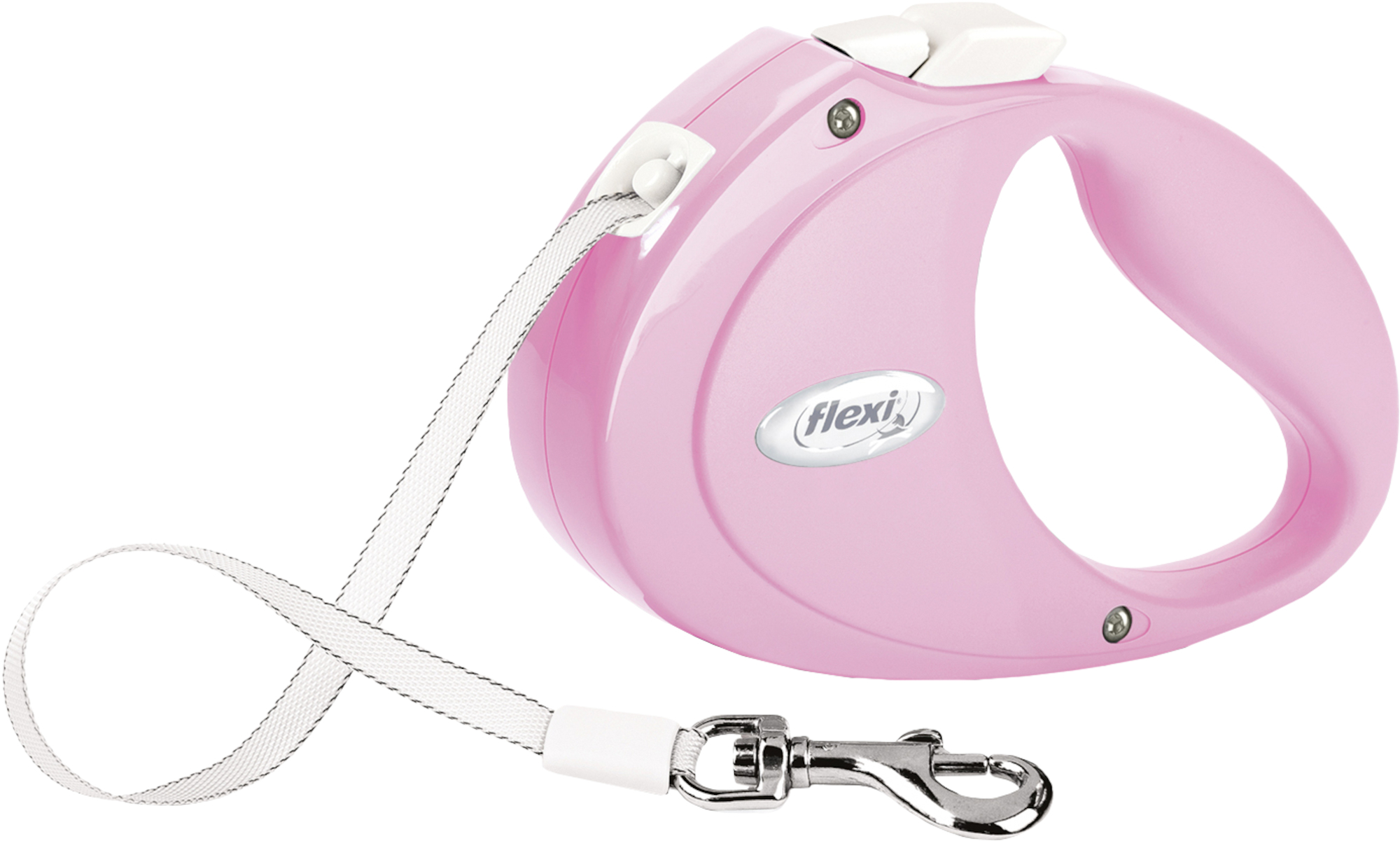 pink retractable leash