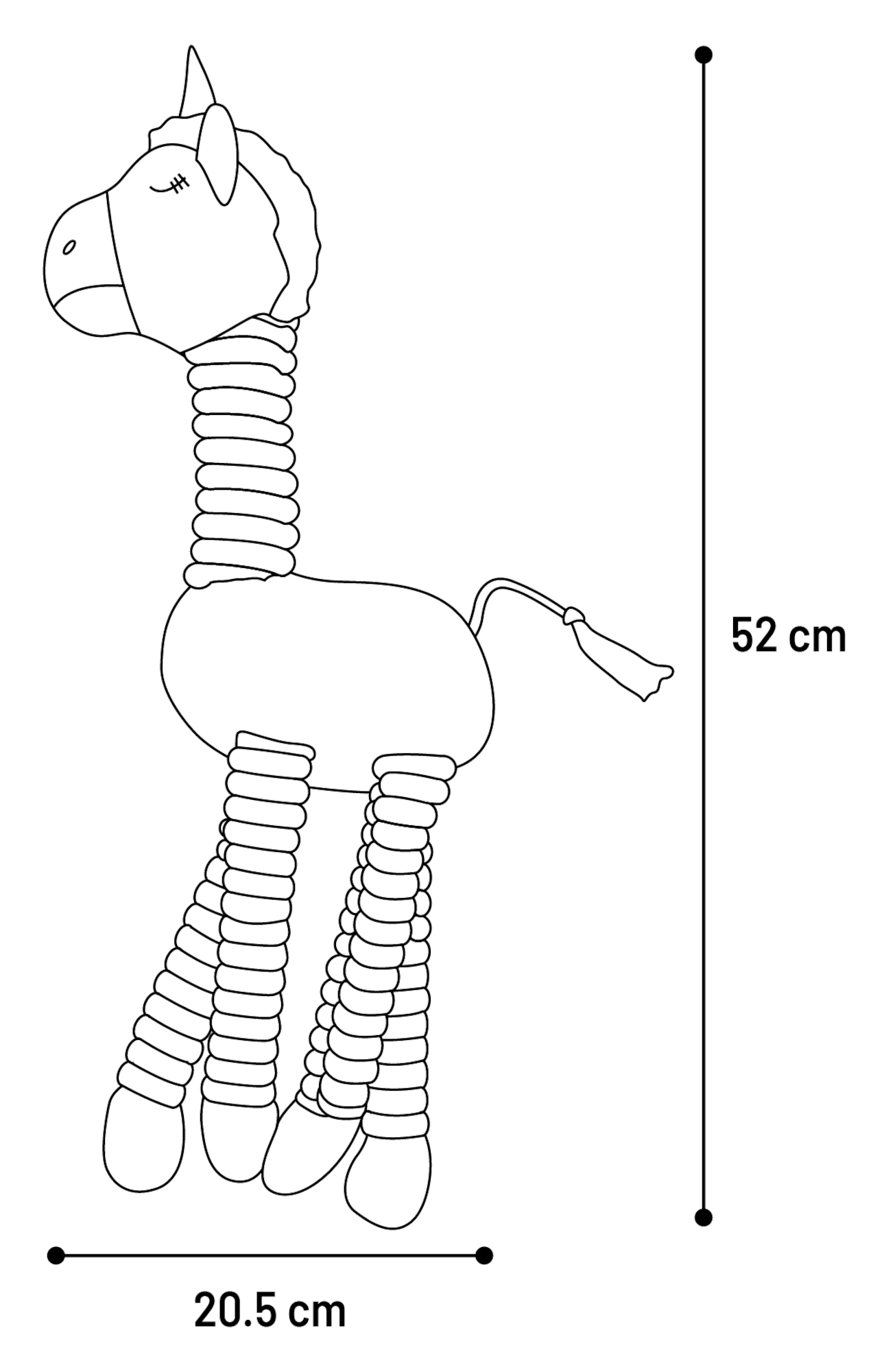 Flamingo Jouet Rasha Licorne Bleu
