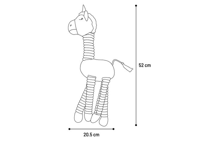 Flamingo Jouet Rasha Licorne Bleu