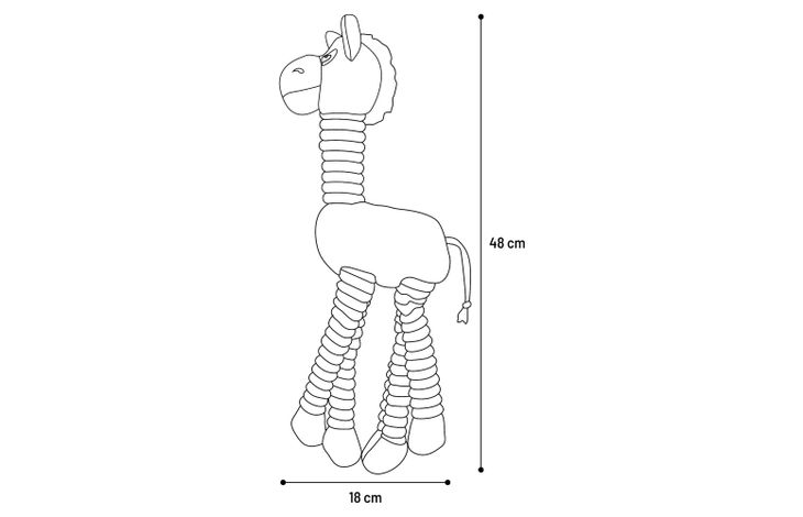Flamingo Jouet Rasha Âne Gris