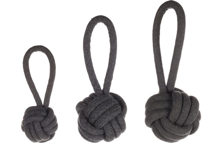 Flamingo Speelgoed Ringo Trektouw & Knoopbal Donkergrijs