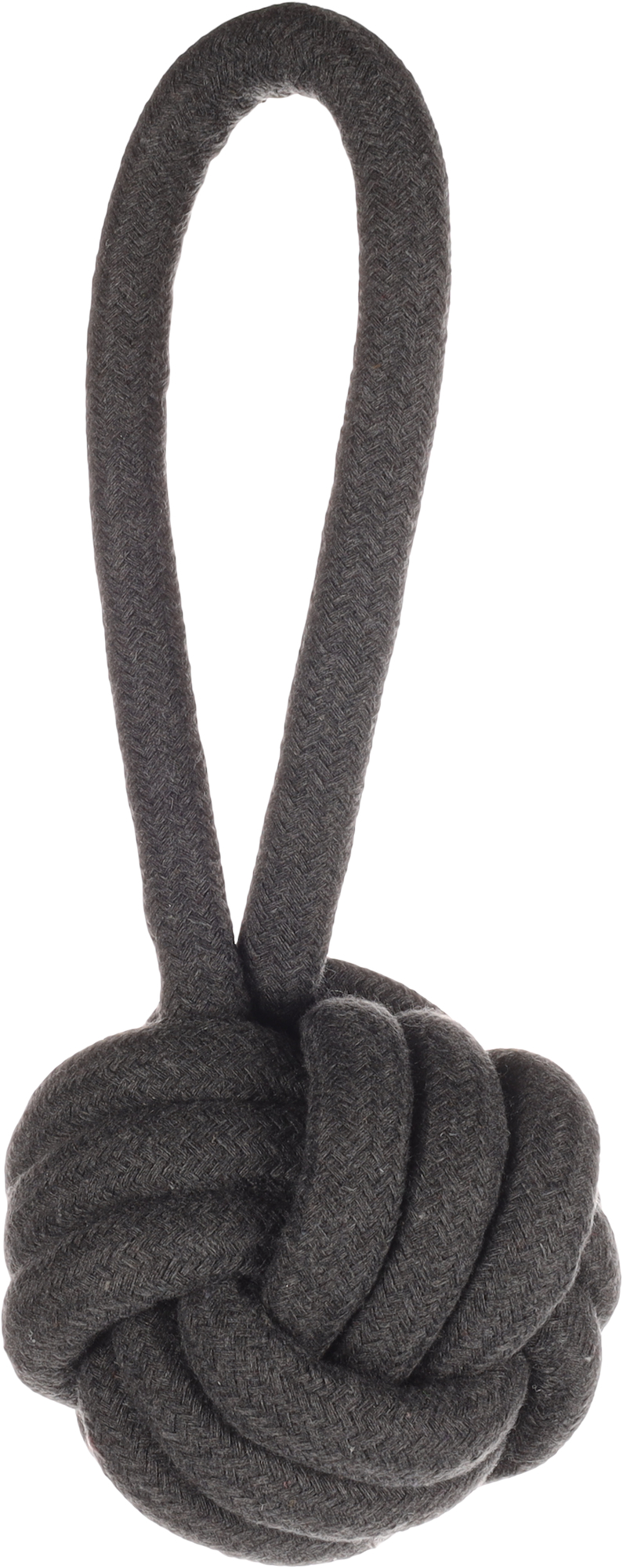 Flamingo Toy Ringo Tug rope & Knotted ball Dark grey