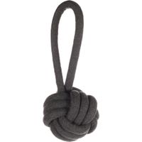 Flamingo Toy Ringo Tug rope & Knotted ball Dark grey