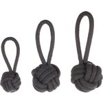 Toy Ringo Tug rope & Knotted ball Dark grey