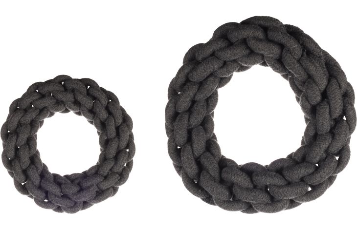 Flamingo Toy Ringo Ring & Cord Woven Dark grey