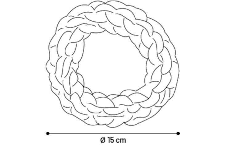 Flamingo Toy Ringo Ring & Cord Woven Dark grey