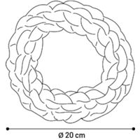 Flamingo Toy Ringo Ring & Cord Woven Dark grey