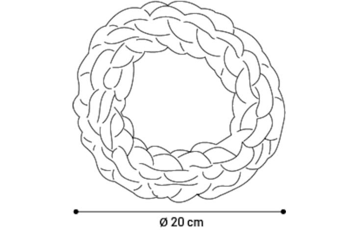 Flamingo Toy Ringo Ring & Cord Woven Dark grey