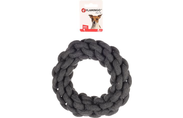 Flamingo Toy Ringo Ring & Cord Woven Dark grey