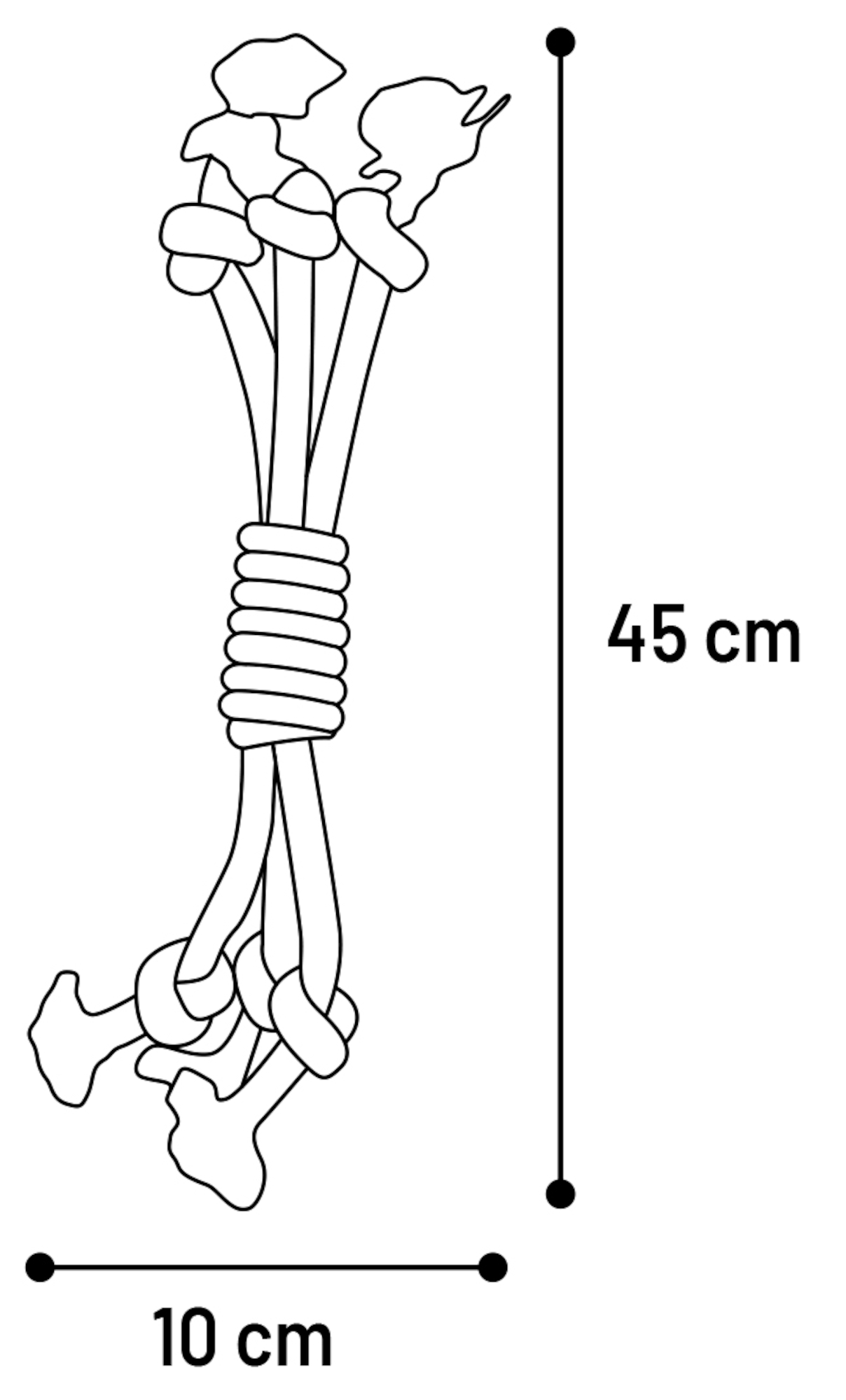 Flamingo Spielzeug Riva Schnur Twist Grün