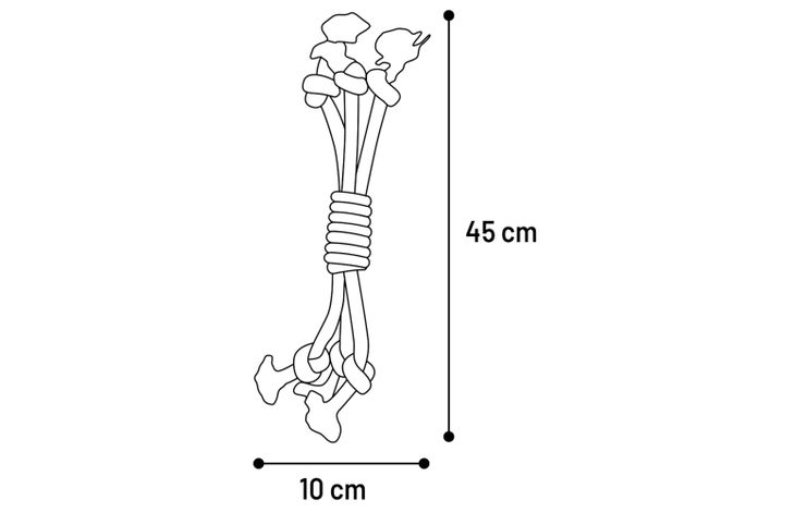 Flamingo Spielzeug Riva Schnur Twist Grün