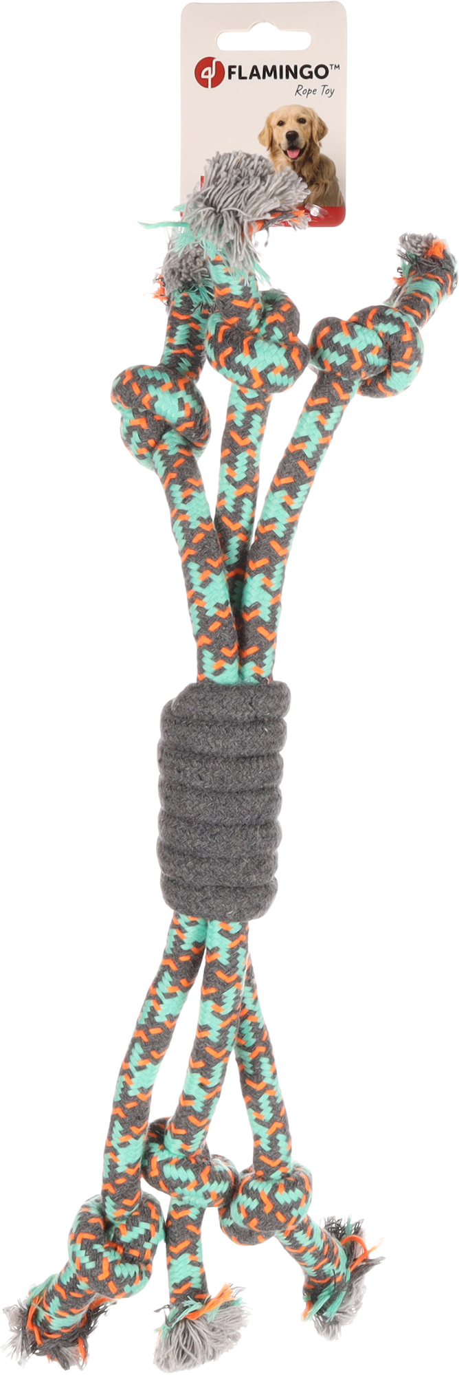 Flamingo Spielzeug Riva Schnur Twist Grün