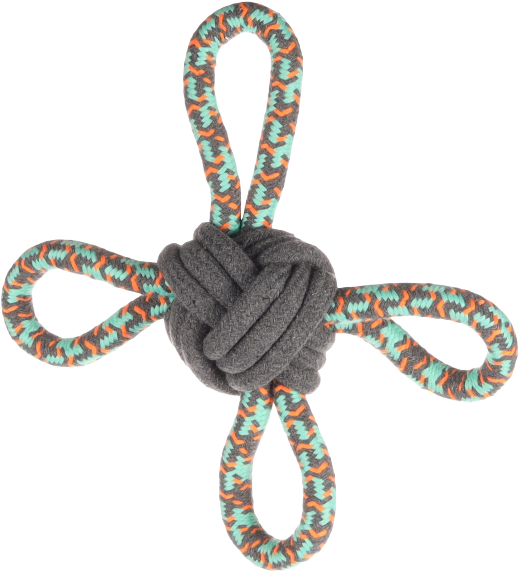 Flamingo Spielzeug Riva Zerrseil & Knotenball Grün