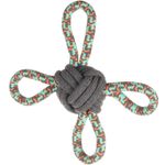 Toy Riva Tug rope Knotted ball Multi ring Green