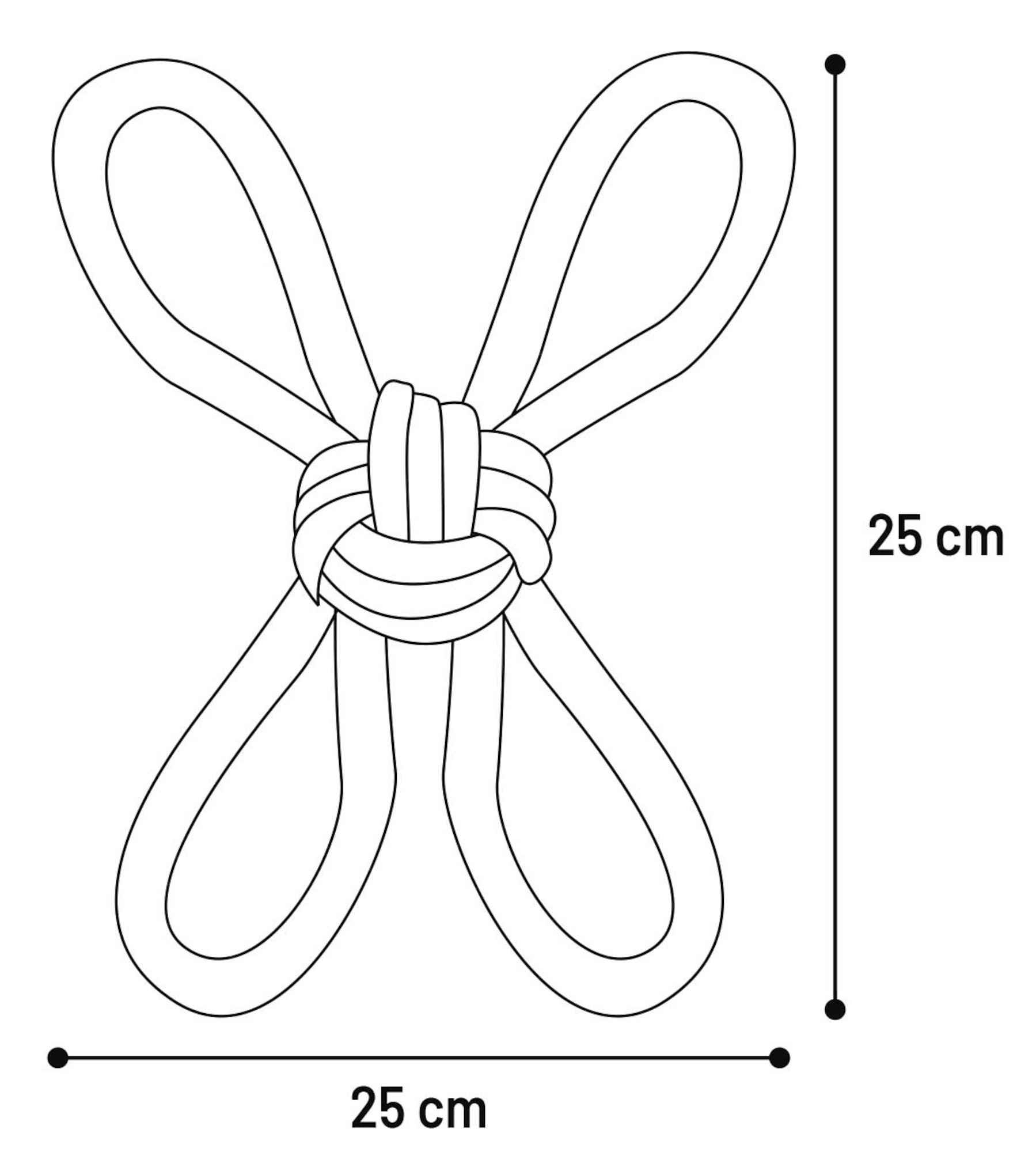 Flamingo Spielzeug Riva Zerrseil & Knotenball Grün