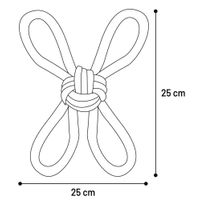 Flamingo Spielzeug Riva Zerrseil & Knotenball Grün