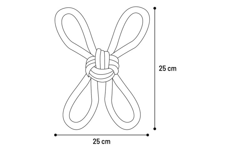 Flamingo Spielzeug Riva Zerrseil & Knotenball Grün