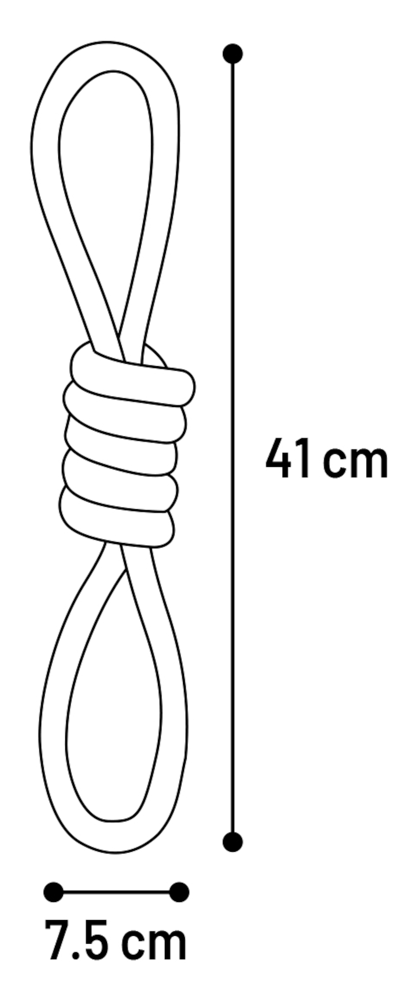 Flamingo Spielzeug Riva Zerrseil Twist Grün