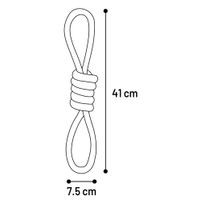 Flamingo Spielzeug Riva Zerrseil Twist Grün