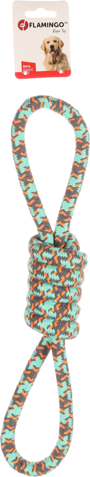 Flamingo Spielzeug Riva Zerrseil Twist Grün