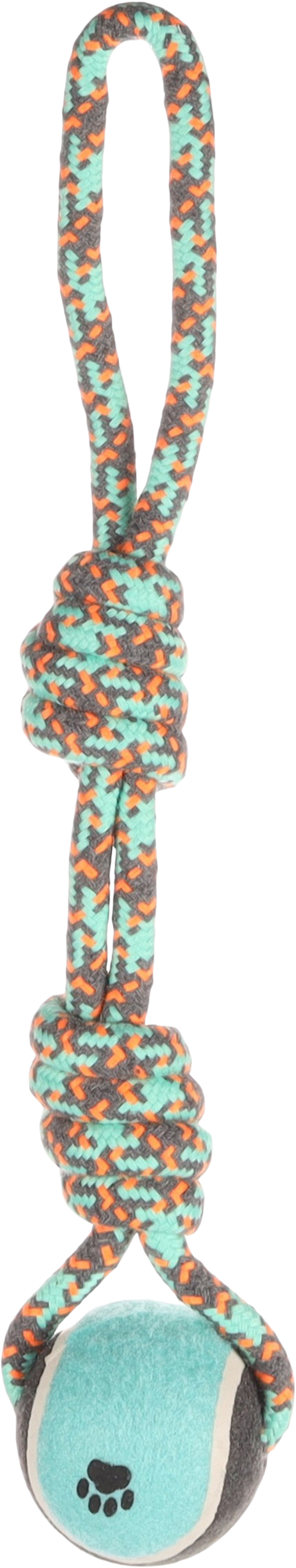 Flamingo Spielzeug Riva Zerrseil mit Tennisball Twist Grün